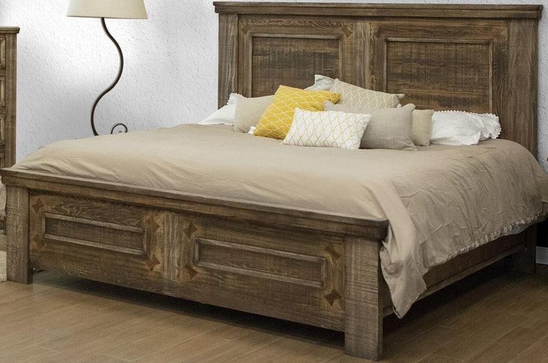 Montana Queen Panel Bed in Brown image