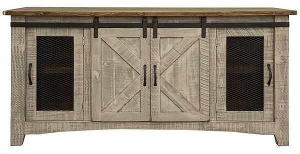 Pueblo Collection 4 Doors 70" TV Stand in Oyster image