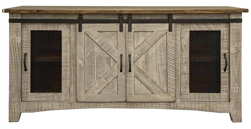 Pueblo Collection 4 Doors 70" TV Stand in Oyster image