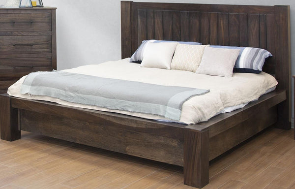 San Luis Queen Platform Bed in Natural Wood image