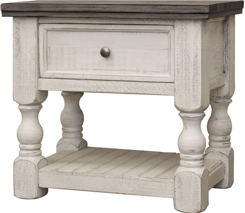 Stone 1 Drawer Nightstand in Two Tone image