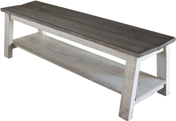 Stone Breakfast Bench in Two Tone image