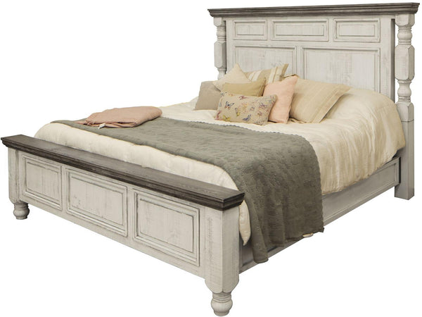 Stone King Panel Bed in Two Tone image