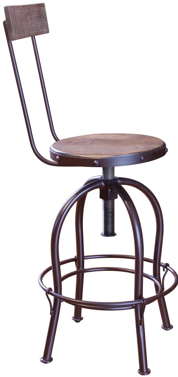 Antique 24-30" Counter Height Barstool in Multi Color (Set of 2) image