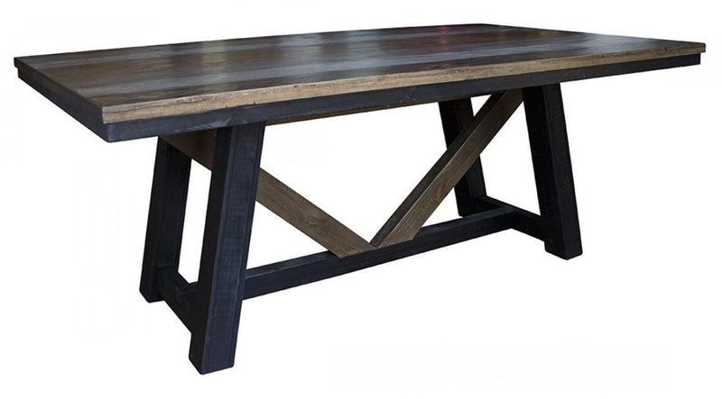 Antique Gray Dining Table in Gray/Brown image