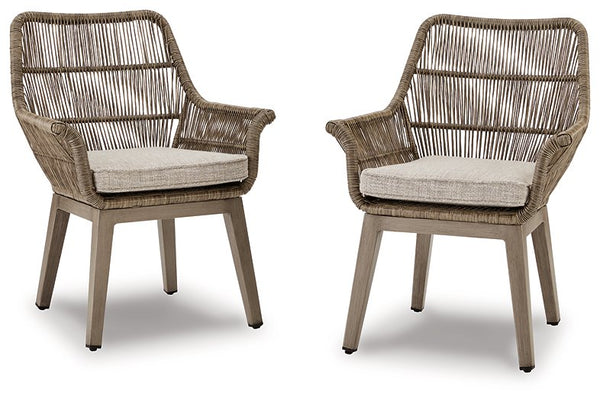 Beach Front Arm Chair with Cushion (Set of 2) image